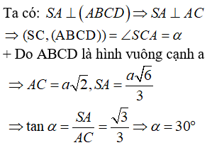 Cách tính góc giữa đường thẳng và mặt phẳng cực hay