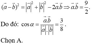 Cách tính tích vô hướng của hai vectơ hay, chi tiết