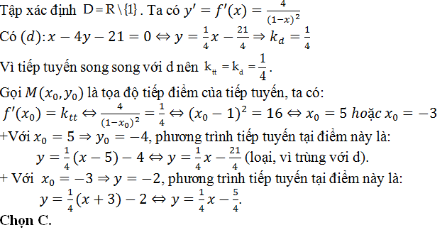 Viết phương trình tiếp tuyến của đồ thị hàm số khi biết hệ số góc