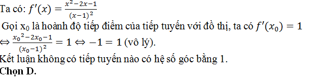 Viết phương trình tiếp tuyến của đồ thị hàm số khi biết hệ số góc