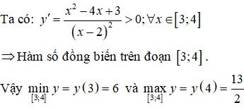 100 Bài tập Giá trị lớn nhất, nhỏ nhất của hàm số có lời giải (cơ bản)