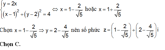 100 bài tập trắc nghiệm Số phức có lời giải (nâng cao - phần 2)