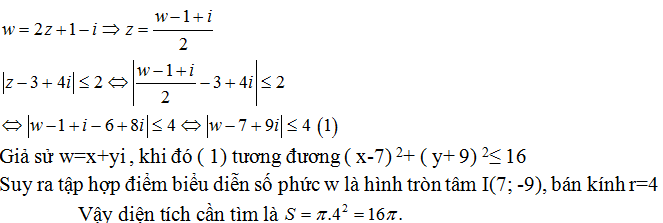 100 bài tập trắc nghiệm Số phức có lời giải (nâng cao - phần 2)