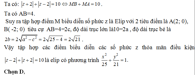 100 bài tập trắc nghiệm Số phức có lời giải (nâng cao - phần 2)