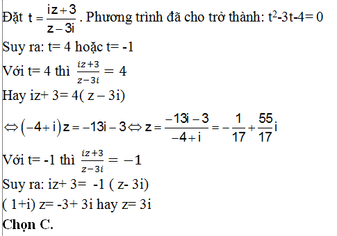 100 bài tập trắc nghiệm Số phức có lời giải (nâng cao - phần 2)