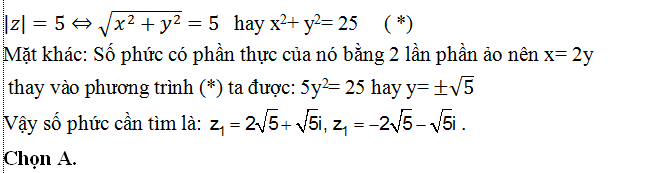 100 bài tập trắc nghiệm Số phức có lời giải (nâng cao - phần 3)