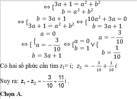 100 bài tập trắc nghiệm Số phức có lời giải (nâng cao - phần 3)