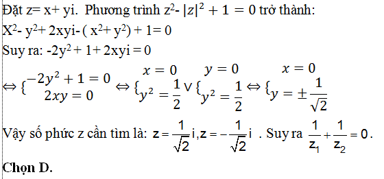 100 bài tập trắc nghiệm Số phức có lời giải (nâng cao - phần 3)