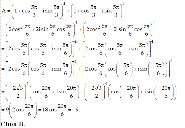 100 bài tập trắc nghiệm Số phức có lời giải (nâng cao - phần 3)