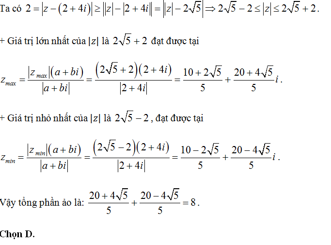 100 bài tập trắc nghiệm Số phức có lời giải (nâng cao - phần 1)