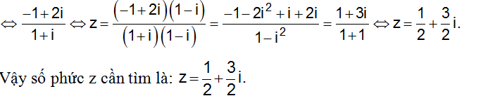135 bài tập trắc nghiệm Số phức có lời giải (cơ bản - phần 2)