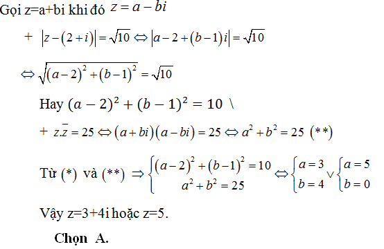 135 bài tập trắc nghiệm Số phức có lời giải (cơ bản - phần 3)