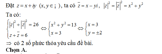 135 bài tập trắc nghiệm Số phức có lời giải (cơ bản - phần 3)