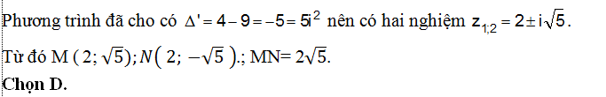 135 bài tập trắc nghiệm Số phức có lời giải (cơ bản - phần 4)