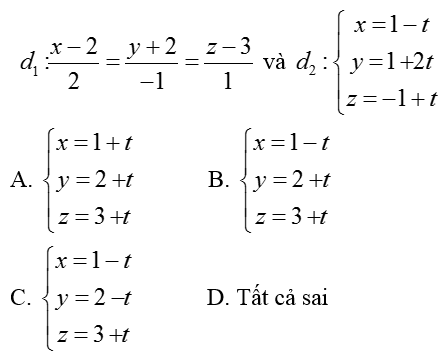 Bài tập Viết phương trình đường thẳng trong đề thi Đại học có lời giải (19 dạng)