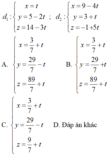 Bài tập Viết phương trình đường thẳng trong đề thi Đại học có lời giải (19 dạng - phần 2)