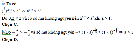 200 bài tập trắc nghiệm Hàm số mũ, lũy thừa, Lôgarit có lời giải (cơ bản - phần 2)