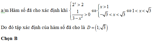 200 bài tập trắc nghiệm Hàm số mũ, lũy thừa, Lôgarit có lời giải (cơ bản - phần 3)