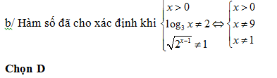 200 bài tập trắc nghiệm Hàm số mũ, lũy thừa, Lôgarit có lời giải (cơ bản - phần 3)