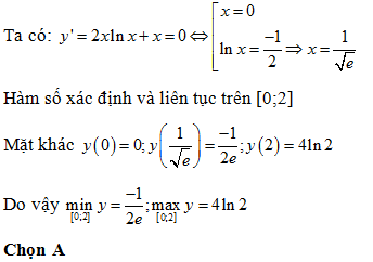 200 bài tập trắc nghiệm Hàm số mũ, lũy thừa, Lôgarit có lời giải (cơ bản - phần 4)