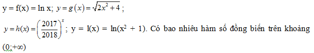 200 bài tập trắc nghiệm Hàm số mũ, lũy thừa, Lôgarit có lời giải (cơ bản - phần 4)