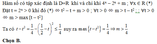 200 bài tập trắc nghiệm Hàm số mũ, lũy thừa, Lôgarit có lời giải (nâng cao - phần 2)