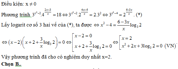 200 bài tập trắc nghiệm Hàm số mũ, lũy thừa, Lôgarit có lời giải (nâng cao - phần 3)