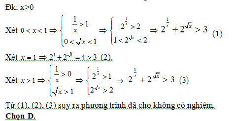 200 bài tập trắc nghiệm Hàm số mũ, lũy thừa, Lôgarit có lời giải (nâng cao - phần 3)