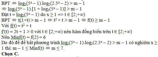 200 bài tập trắc nghiệm Hàm số mũ, lũy thừa, Lôgarit có lời giải (nâng cao - phần 5)