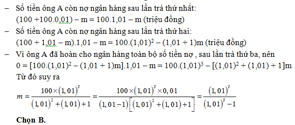 200 bài tập trắc nghiệm Hàm số mũ, lũy thừa, Lôgarit có lời giải (nâng cao - phần 5)