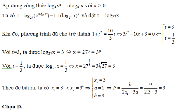 200 bài tập trắc nghiệm Hàm số mũ, lũy thừa, Lôgarit có lời giải (nâng cao - phần 5)