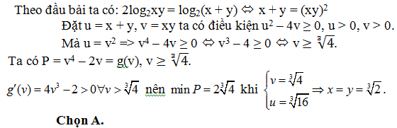 200 bài tập trắc nghiệm Hàm số mũ, lũy thừa, Lôgarit có lời giải (nâng cao - phần 1)