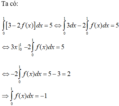 15 Bài tập về tính chất của tích phân có lời giải