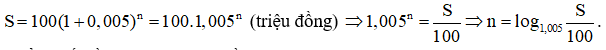 Các dạng bài toán về lãi suất ngân hàng và cách giải