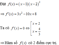 Cách tìm cực trị của hàm chứa dấu giá trị tuyệt đối (cực hay, có lời giải)