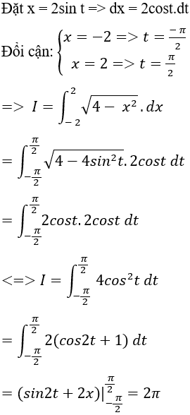 Cách tính tích phân bằng phương pháp đổi biến số loại 2