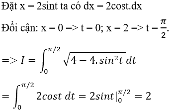 Cách tính tích phân bằng phương pháp đổi biến số loại 2