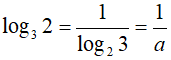 Bài tập biểu diễn logarit này theo logarit khác cực hay