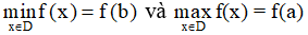 Các dạng bài tập về giá trị lớn nhất, giá trị nhỏ nhất của hàm số và cách giải