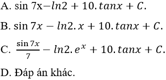 Cách tìm nguyên hàm của hàm số lượng giác cực hay