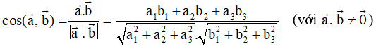 Tích vô hướng và tích có hướng của hai vectơ và cách giải (hay, chi tiết)