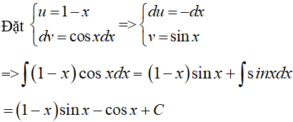 Tìm nguyên hàm của hàm lượng giác bằng phương pháp nguyên hàm từng phần cực hay