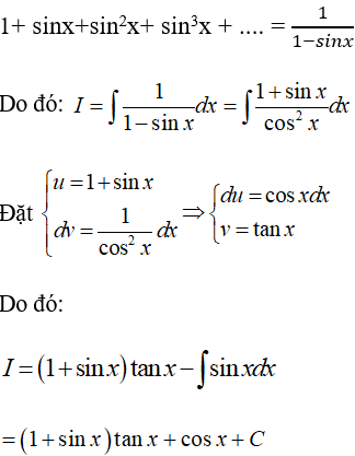 Tìm nguyên hàm của hàm lượng giác bằng phương pháp nguyên hàm từng phần cực hay
