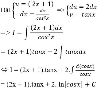 Tìm nguyên hàm của hàm lượng giác bằng phương pháp nguyên hàm từng phần cực hay