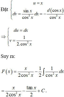 Tìm nguyên hàm của hàm lượng giác bằng phương pháp nguyên hàm từng phần cực hay