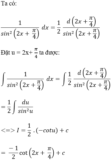 Tìm nguyên hàm của hàm số lượng giác bằng phương pháp đổi biến số cực hay