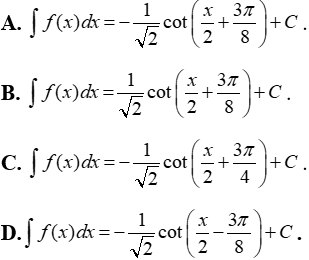 Tìm nguyên hàm của hàm số lượng giác bằng phương pháp đổi biến số cực hay