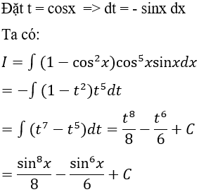 Tìm nguyên hàm của hàm số lượng giác bằng phương pháp đổi biến số cực hay