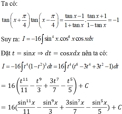 Tìm nguyên hàm của hàm số lượng giác bằng phương pháp đổi biến số cực hay