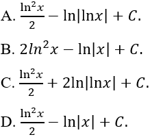 Tìm nguyên hàm của hàm số mũ, logarit bằng phương pháp đổi biến số cực hay